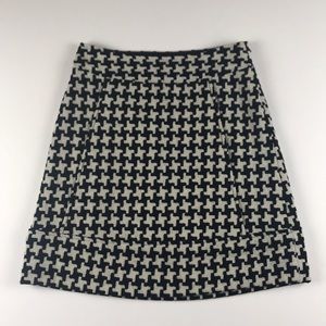 Club Monaco Black & White Wool Skirt Size 2